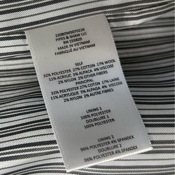 VERONICA BEARD Deena Wool Plaid Double Breasted Dickey Coat - Picture 11 of 11